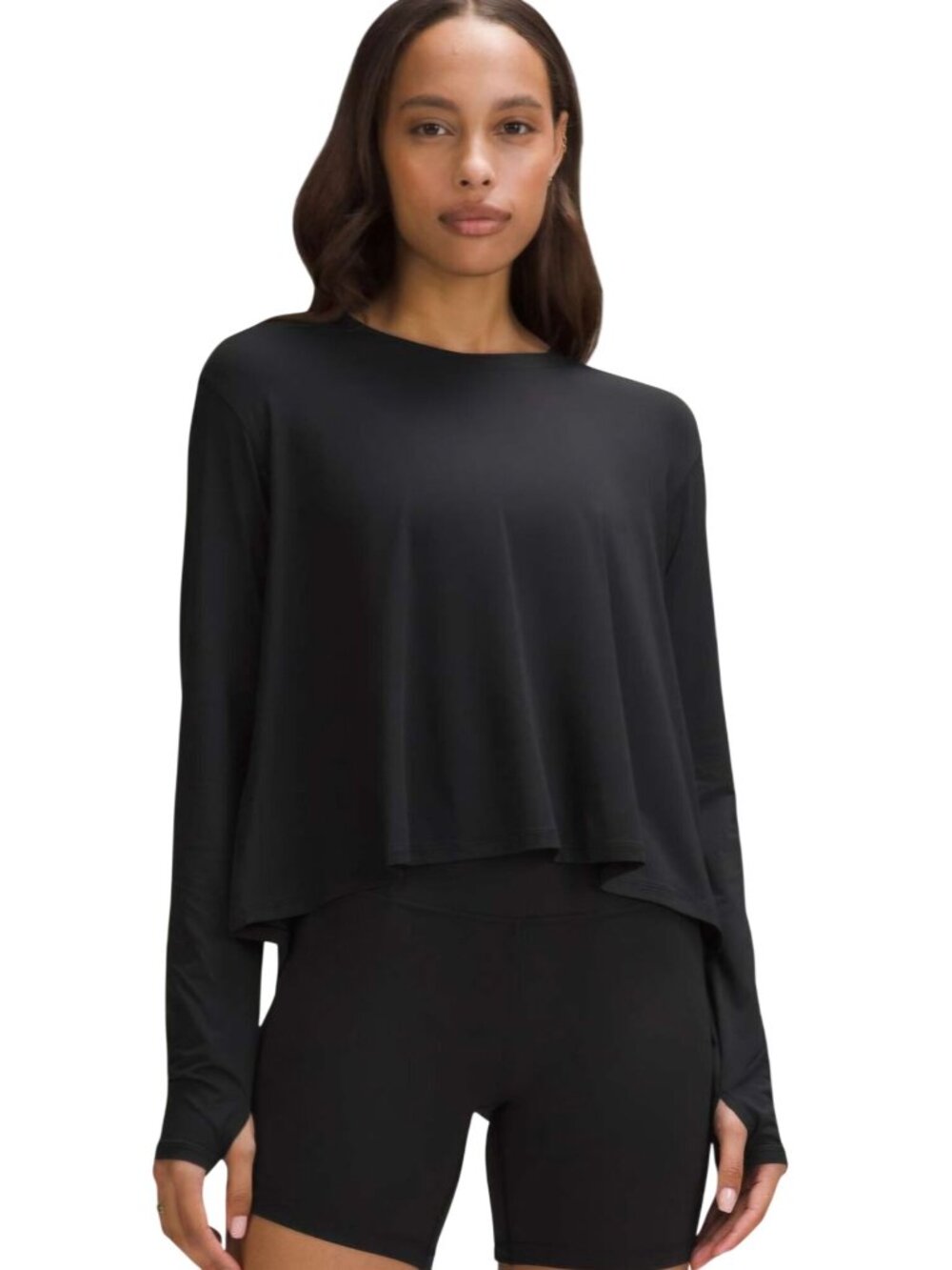 Lululemon Modal Relax Fit Lounge Long Sleeve Shirt Black Size 14